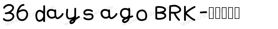36 days ago BRK字体转换